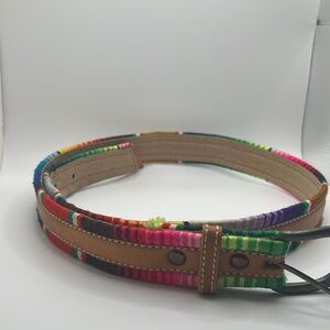 Ladies size large, genuine leather belt made in Mexico item number 9531